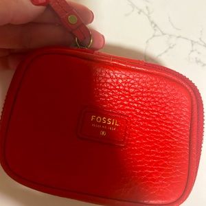 Fossil Jewelry Case in red